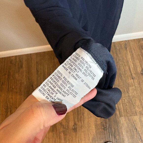 NWT Patra navy blue embellished illusion gown - Picture 6 of 7